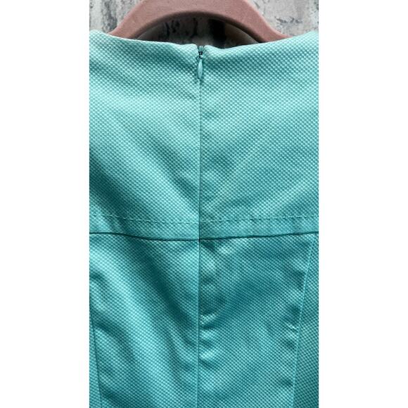 J. McLaughlin Womens Olson Sleeveless Dress Aqua Solid Size 2 - Picture 4 of 9